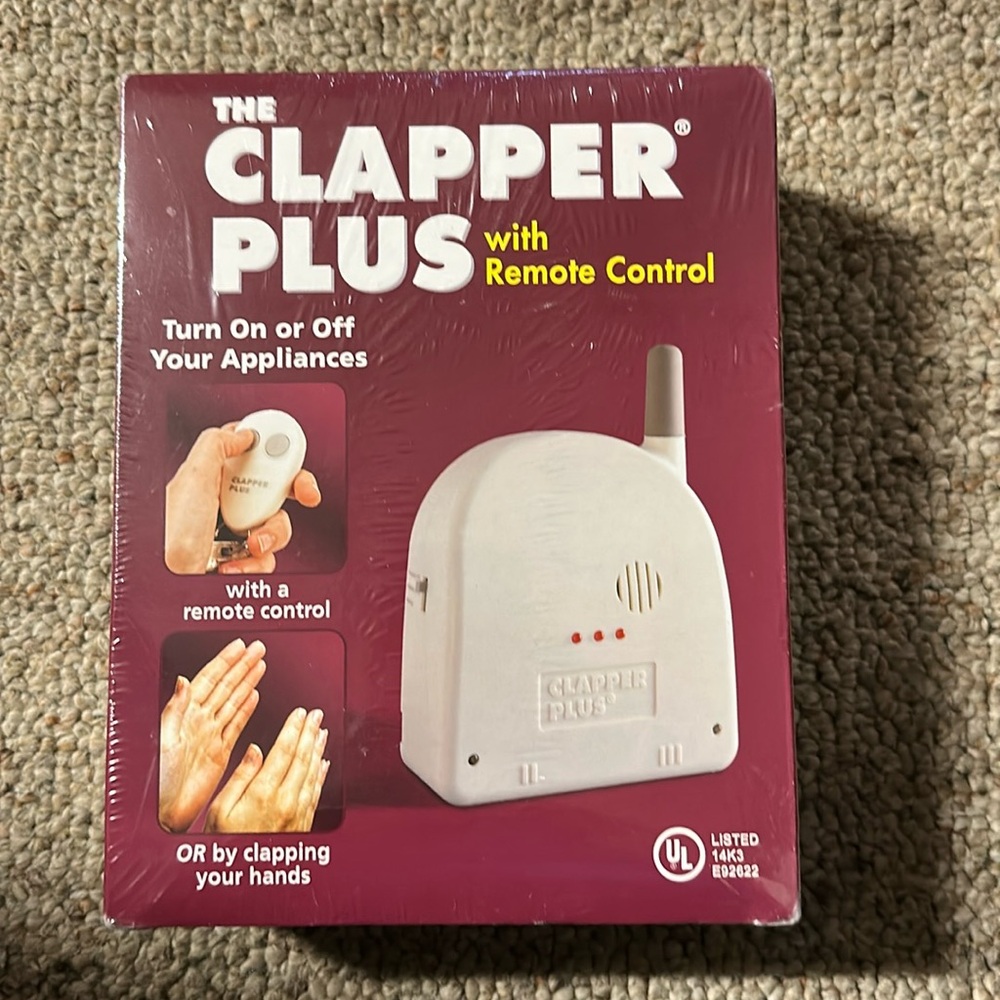 The Clapper Plus with Remote Control & Clapping Hands New Sealed Box
